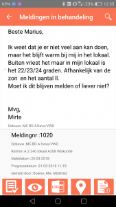 FAME;APP; Informatie melding